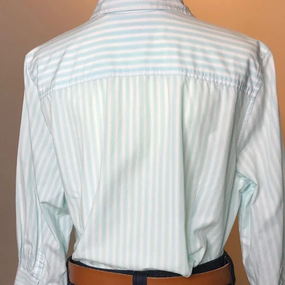 Tommy Hilfiger striped button-down oxford top XL EUC - Picture 3 of 7